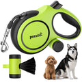 Pecute 8m/26ft Dog Lead Retractable Dog Leash with Poo Bag Holder