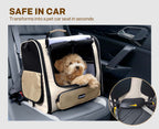 Pecute Hardtop Widened Pet Carrier Backpack Dog Backpack