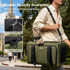 Pecute Dual Expandable Cat Carrier Bag with Stable Structure Breathable Pet Handbag