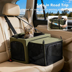 Pecute Dual Expandable Cat Carrier Bag with Stable Structure Breathable Pet Handbag