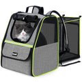 Pecute Expandable Cat Carrier Backpack Pet Carrier with Ventilated Mesh for Cats Dogs up to 11 lbs