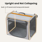 Pecute Portable Dog Car Carrier Crate Transportation Carrier Light Weight