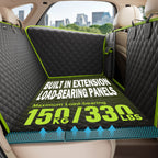 Pecute Full Surrounded Dog Car Seat Cover for Back Seat, Car Window Fixing for Maximum Car Protection