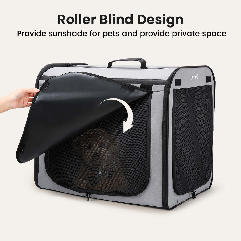 Pecute Portable Dog Car Carrier Crate Transportation Carrier Light Weight