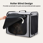 Pecute Portable Dog Car Carrier Crate Transportation Carrier Light Weight