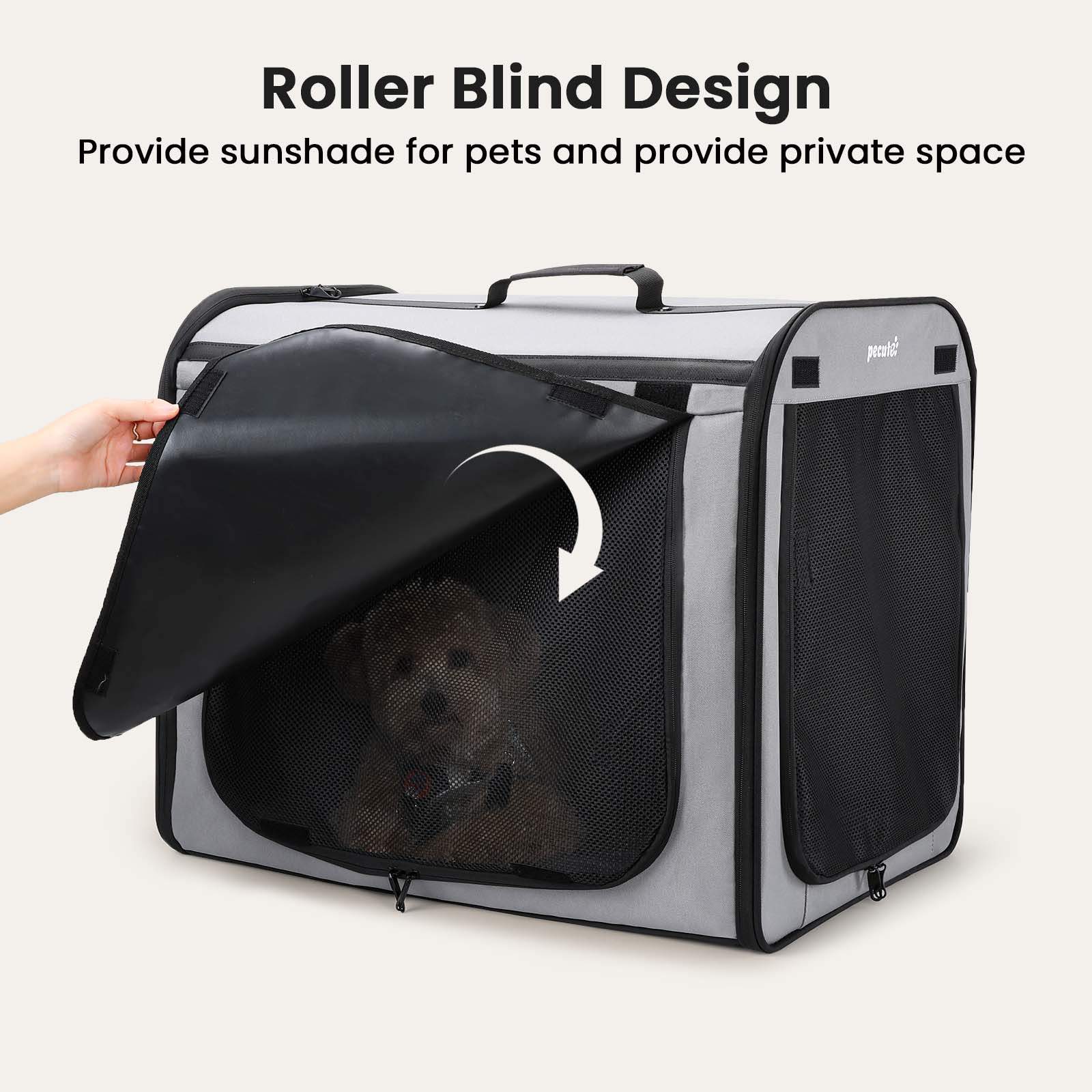 Pecute Portable Dog Car Carrier Crate Transportation Carrier Light Weight