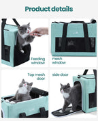 Pecute Airline Approved Cat Carrier Handbag Extra Stable Built-in Frame