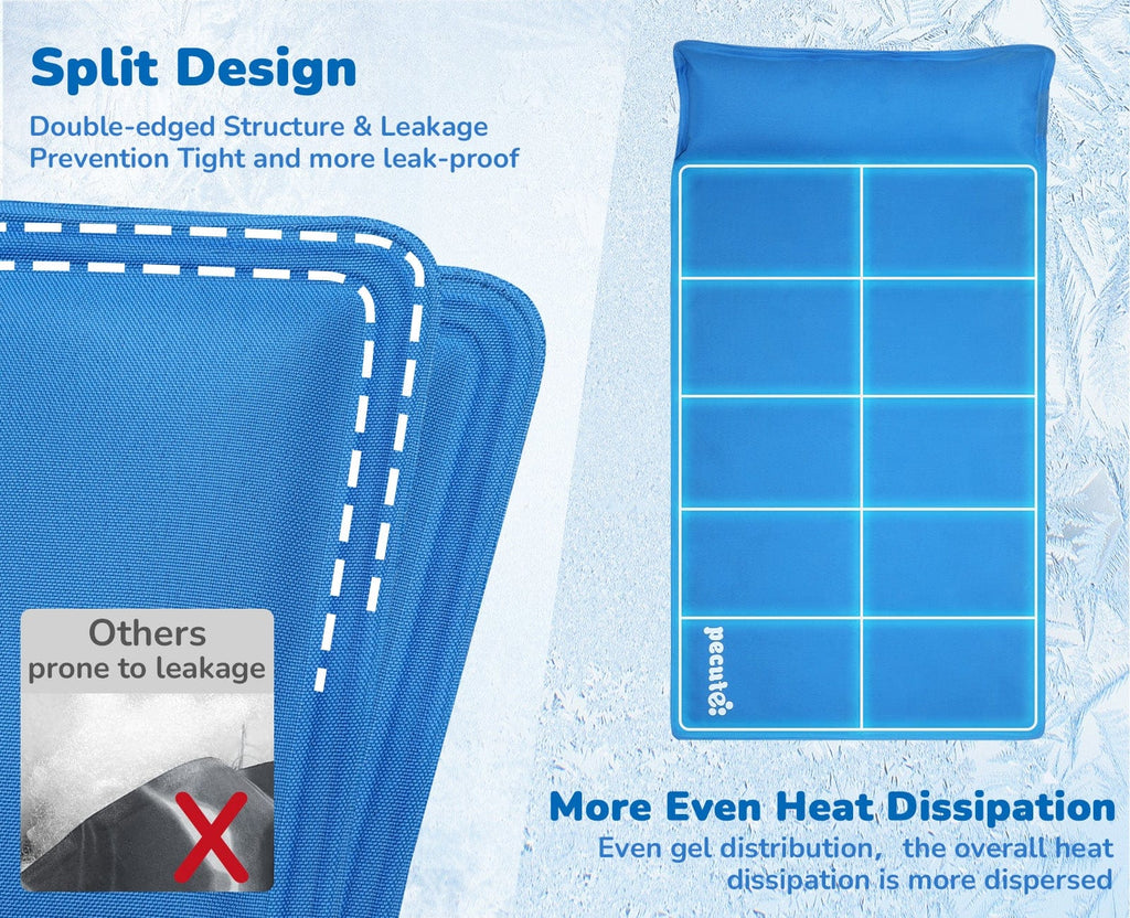 Pecute M-XL Dog Cooling Mat with Pillow