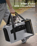 Pecute Cat Carrier Handbag Stable Breathable and Portable for Travel and Outing