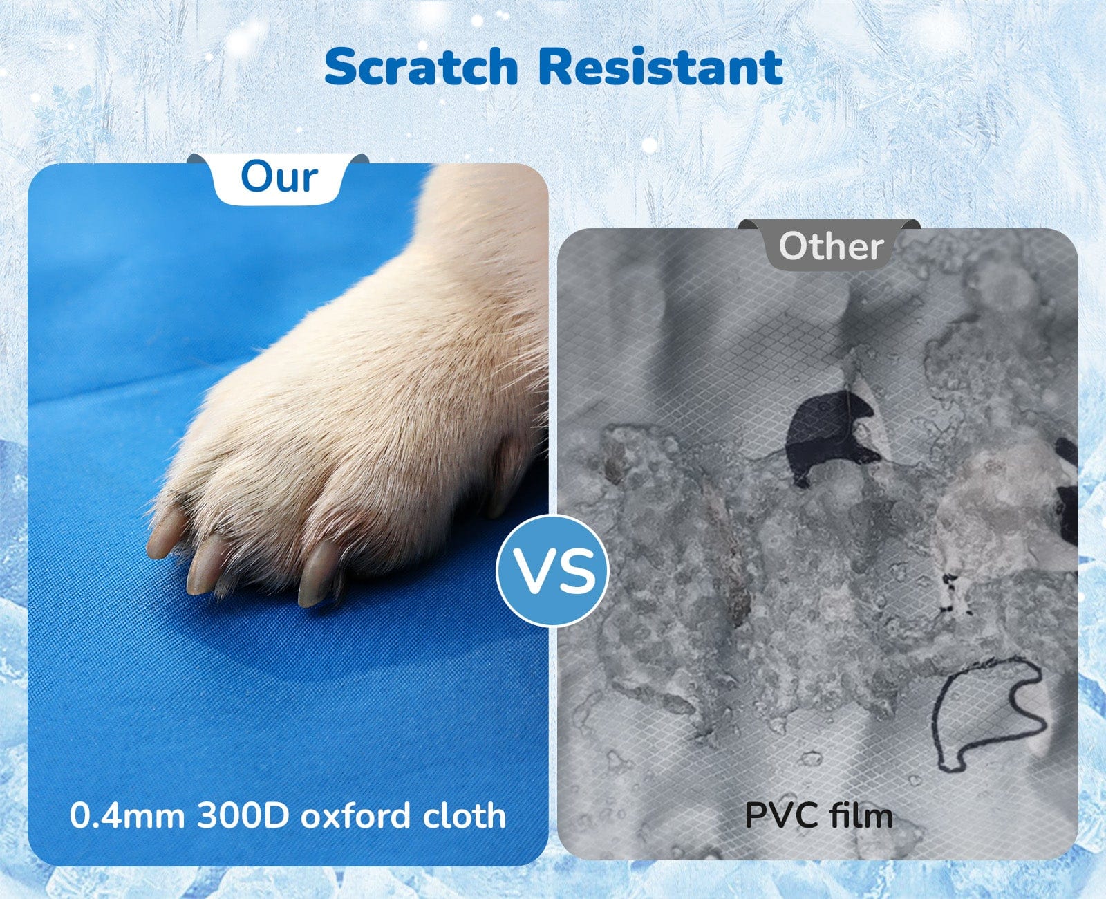 Pecute M-XL Dog Cooling Mat with Pillow