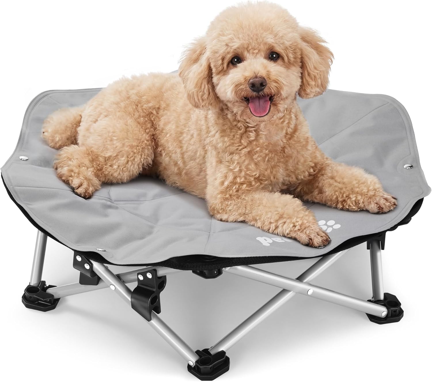 Pecute ELevated Pet Bed with Cooling Mat Cat Cooling Bed Built with 360° Breathable Mesh