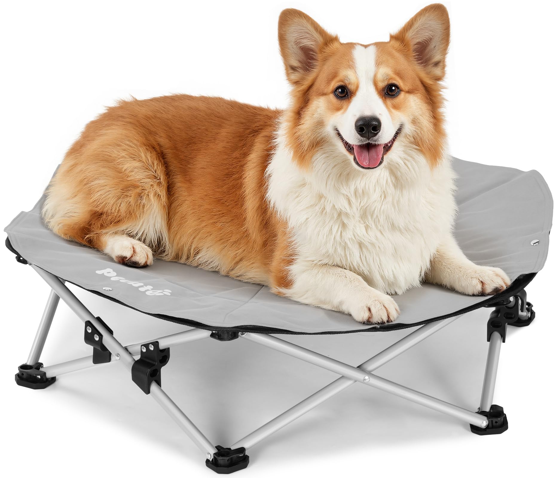 Pecute ELevated Pet Bed with Cooling Mat Cat Cooling Bed Built with 360° Breathable Mesh