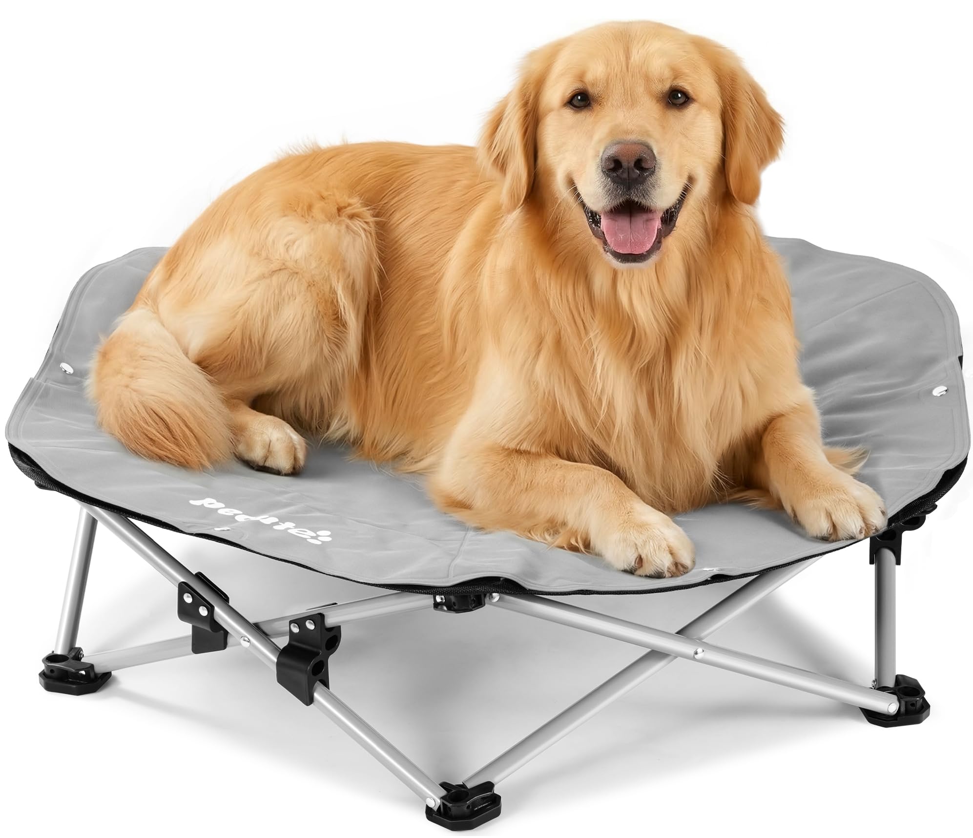 Pecute ELevated Pet Bed with Cooling Mat Cat Cooling Bed Built with 360° Breathable Mesh