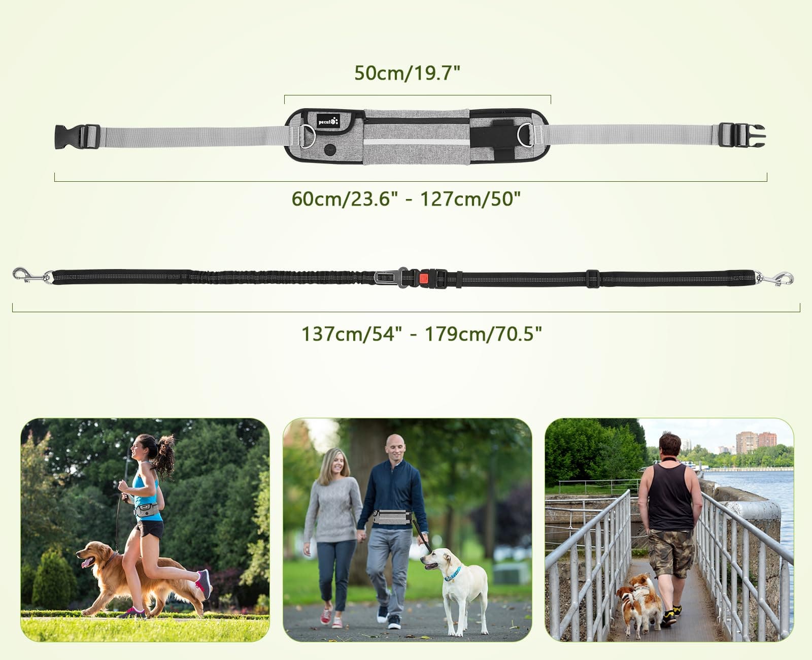 Pecute Hands Free Dog Leash