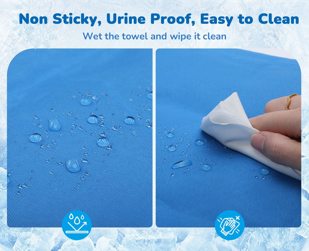 Pecute M-XL Dog Cooling Mat with Pillow