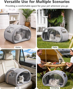 pecute Cat Cooling House Dog House with Cooling Mat