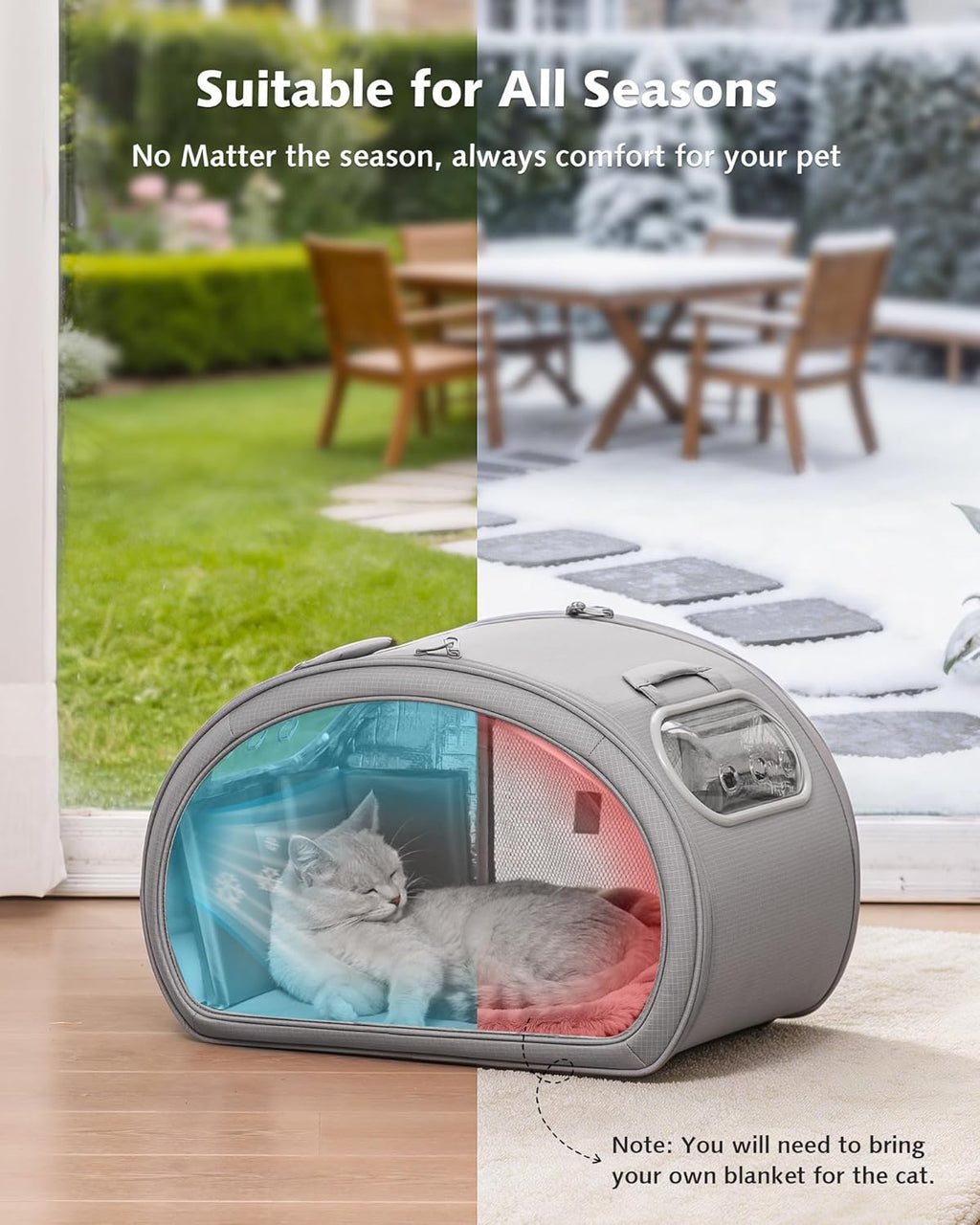 pecute Cat Cooling House Dog House with Cooling Mat