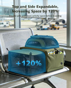 Pecute Airline Approved Top Side Expandable Pet Carrier Dog Cat Carrier