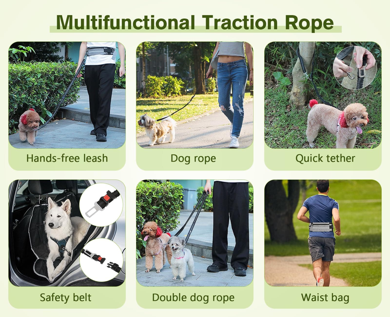 Pecute Hands Free Dog Leash