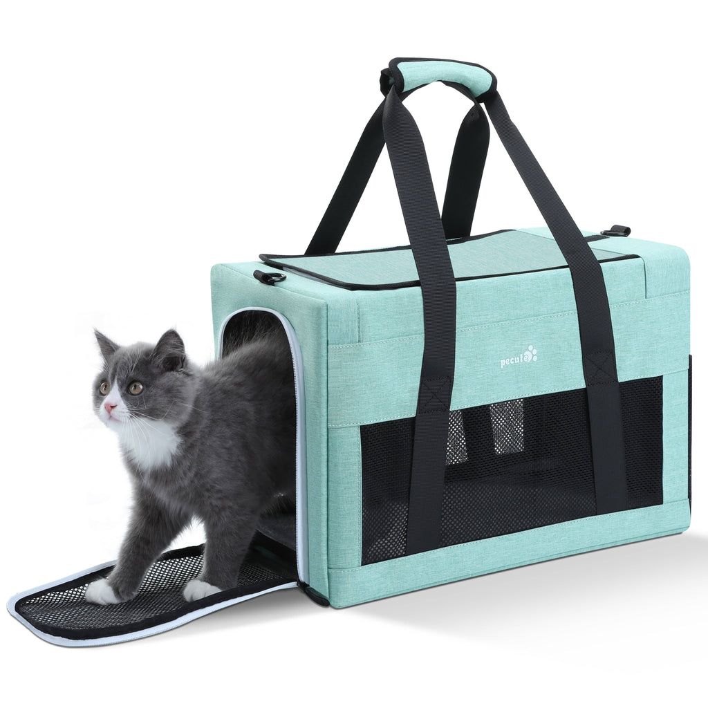 Pecute Airline Approved Cat Carrier Handbag Extra Stable Built-in Frame