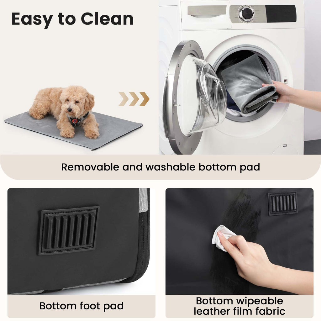 Pecute Portable Dog Car Carrier Crate Transportation Carrier Light Weight