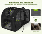 Pecute Cat Carrier Dog Backpack Expandable（Black）