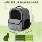 Pecute Small Pet Carrier Backpack for Cats and Puppies
