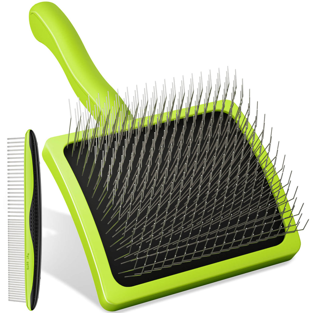 Pecute Professional Slicker Brush for Dogs & Pet Comb Grooming Dog Brush