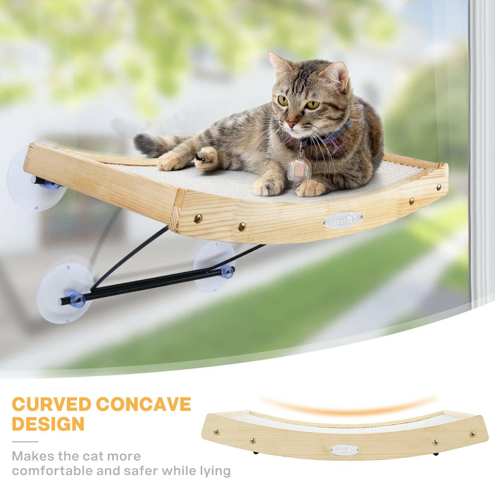 Pecute 2 in 1 Cat Window Perches