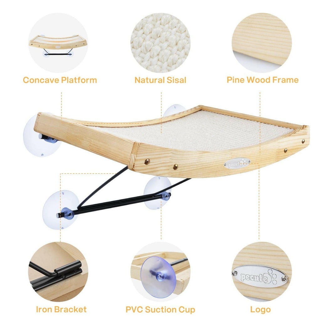 Pecute 2 in 1 Cat Window Perches