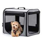 Pecute Portable Dog Car Carrier Crate Transportation Carrier Light Weight
