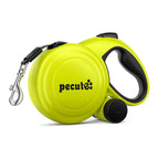 Pecute 10m/32ft Retractable Dog Leash with Dog Waste Bag Holder