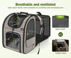 Pecute Cat Carrier Dog Backpack Expandable (Khaki)