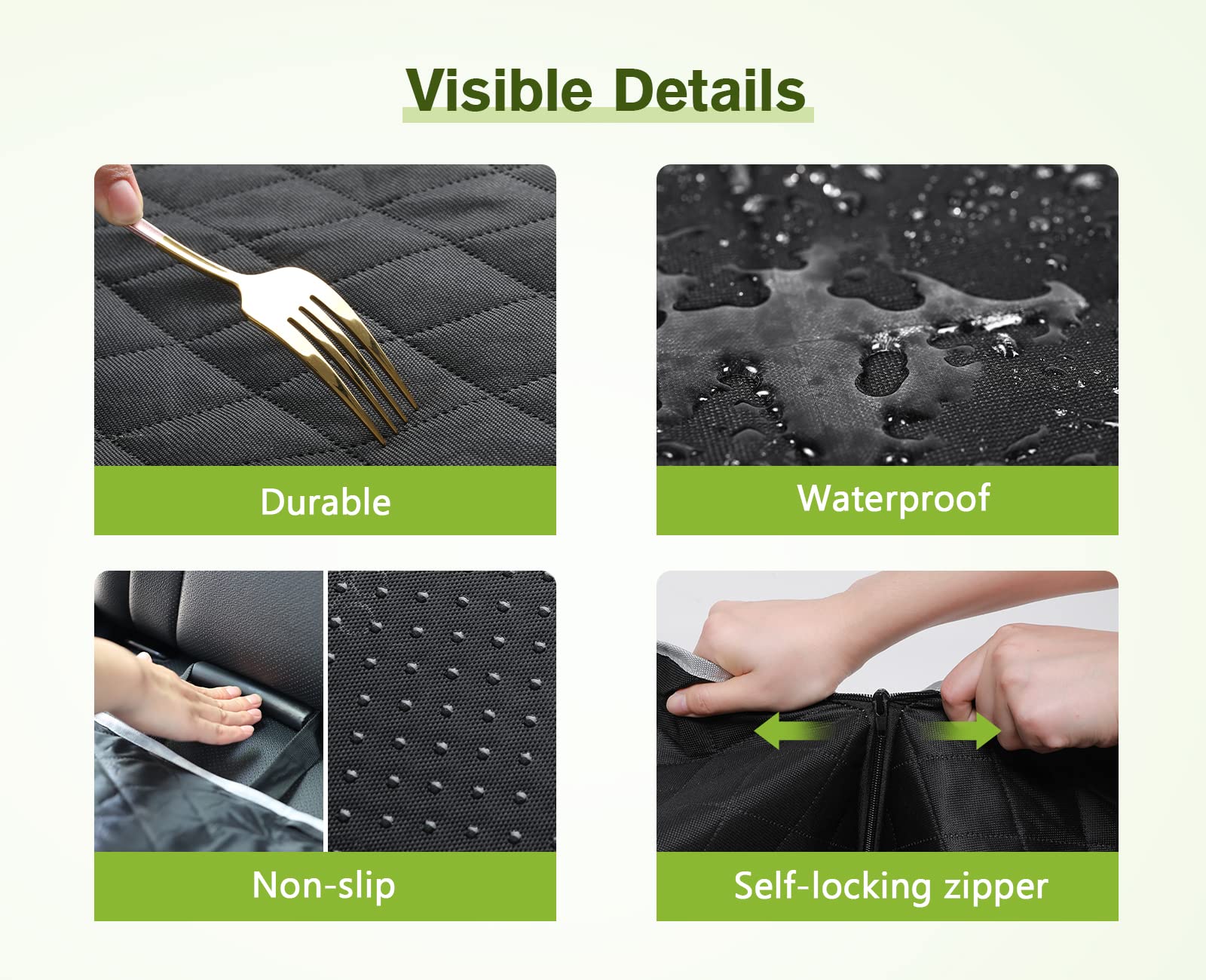 Pecute 100% Waterproof Dog Seat Cover