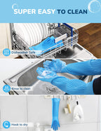 Pecute Updated Extension Dog Wash Mitt Bathing Grooming Gloves