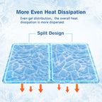 Pecute M-XL Dog Cooling Mat Ice Cracks